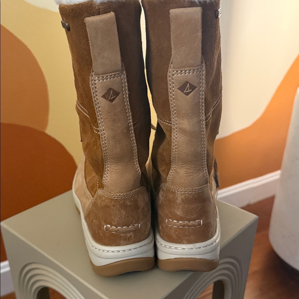 Sperry Brown Suede Winter Boots - Picture 3 of 6